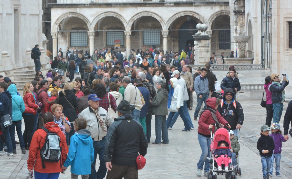 Tourists in Dubrovnik