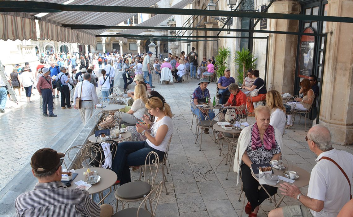 Dubrovnik town café opened it's door!