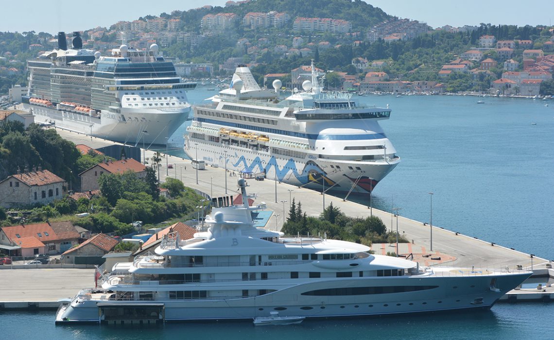 King of Silver's yacht docked in Dubrovnik!