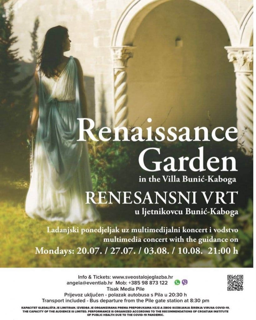 Enjoy The Renaissance Garden at the Beautiful Villa Bunić-Kaboga 2 RV 2020 plakat