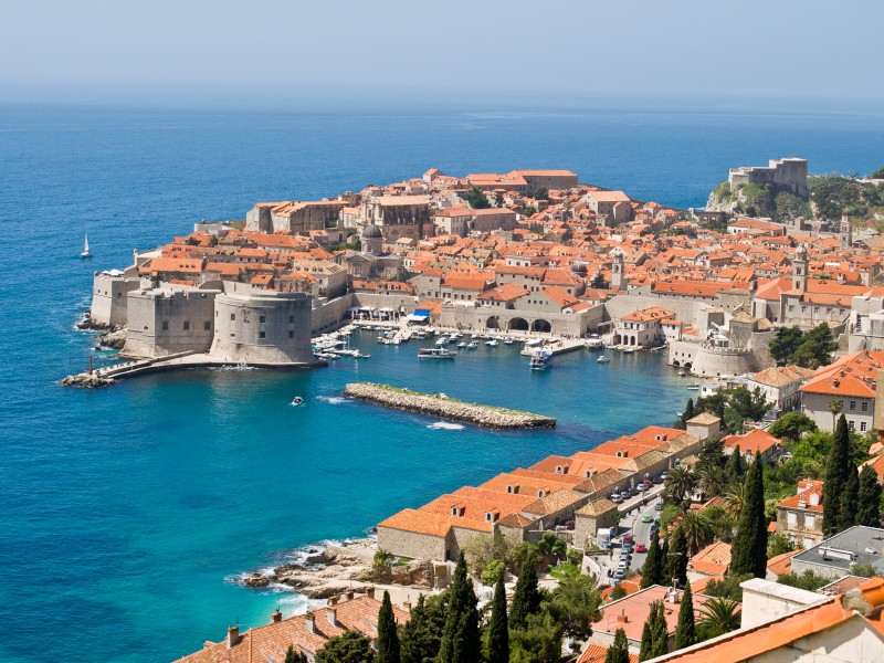Dubrovnik - an old city on the Adriatic Sea coast in the extreme south of Croatia
