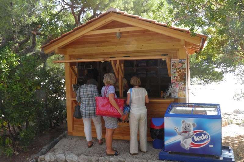 Souvenir shop at Lokrum