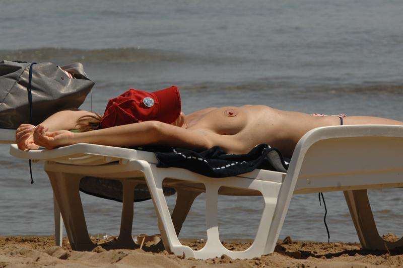 Girl on beach in Lopud