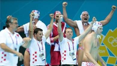 Golden water polo Olympic players