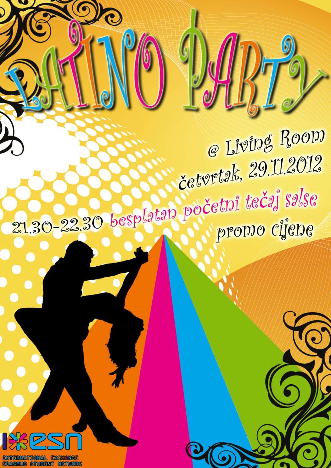 Latino party at Living Room Cafe bar