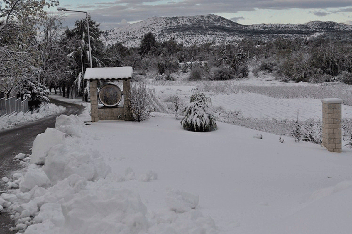 Snow on Pelješac