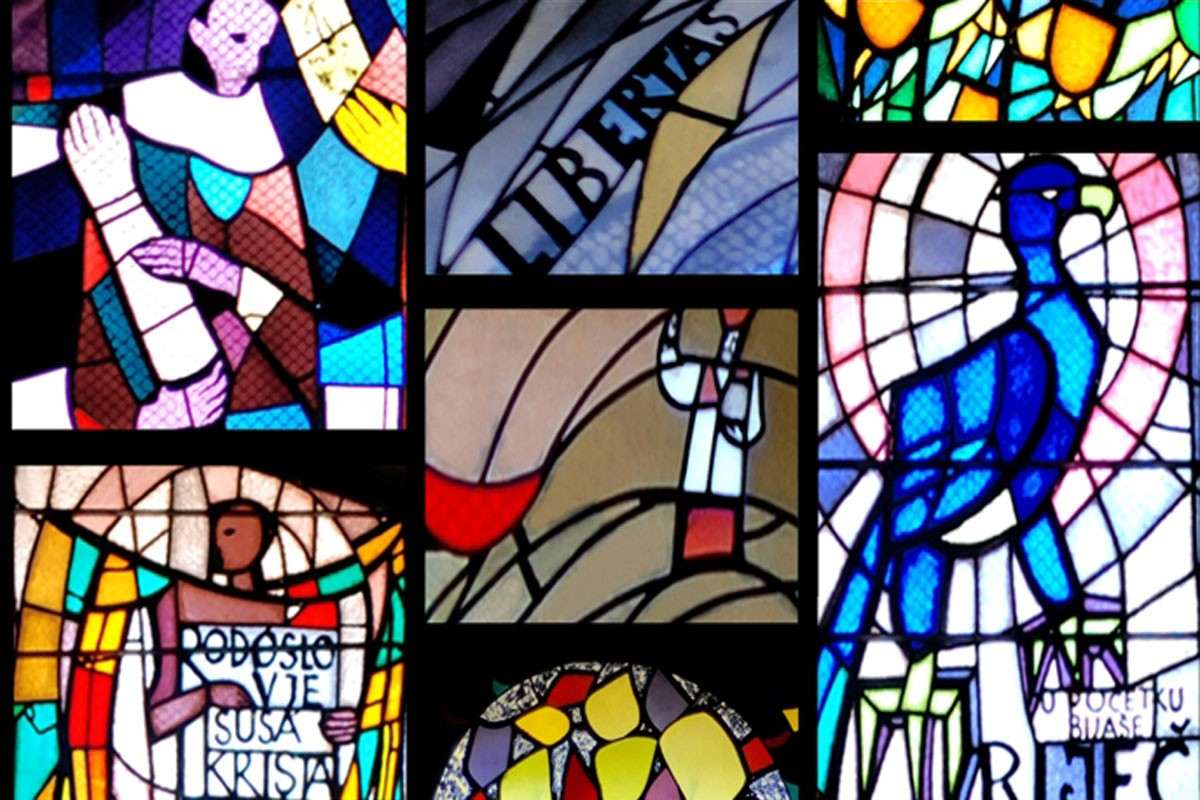 Stained Glass Windows on St Blaise’s Church