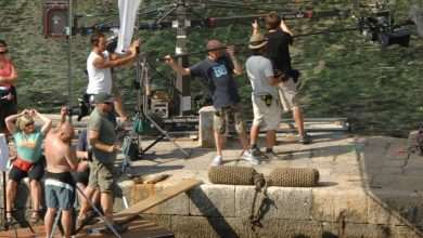Film crew in Dubrovnik