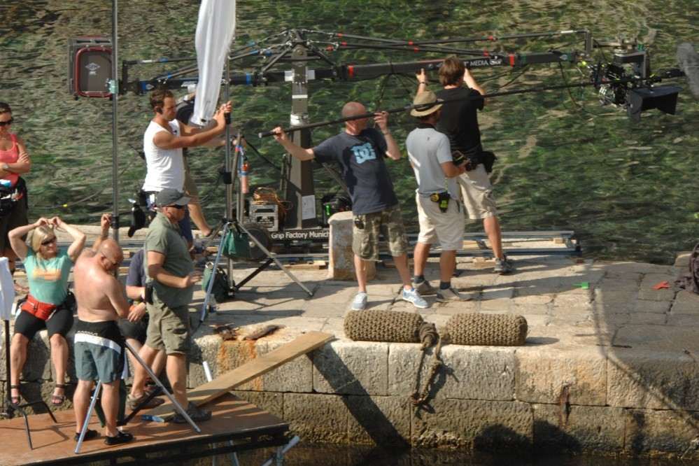 Film crew in Dubrovnik