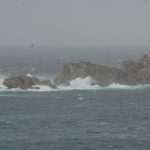 Rain and rough sea in Dubrovnik