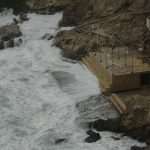 Rain and rough sea in Dubrovnik