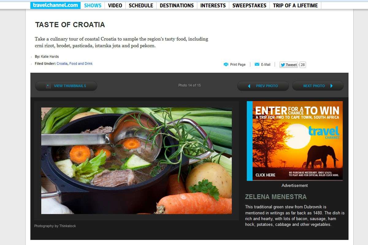 Travel Channel - Taste of Croatia