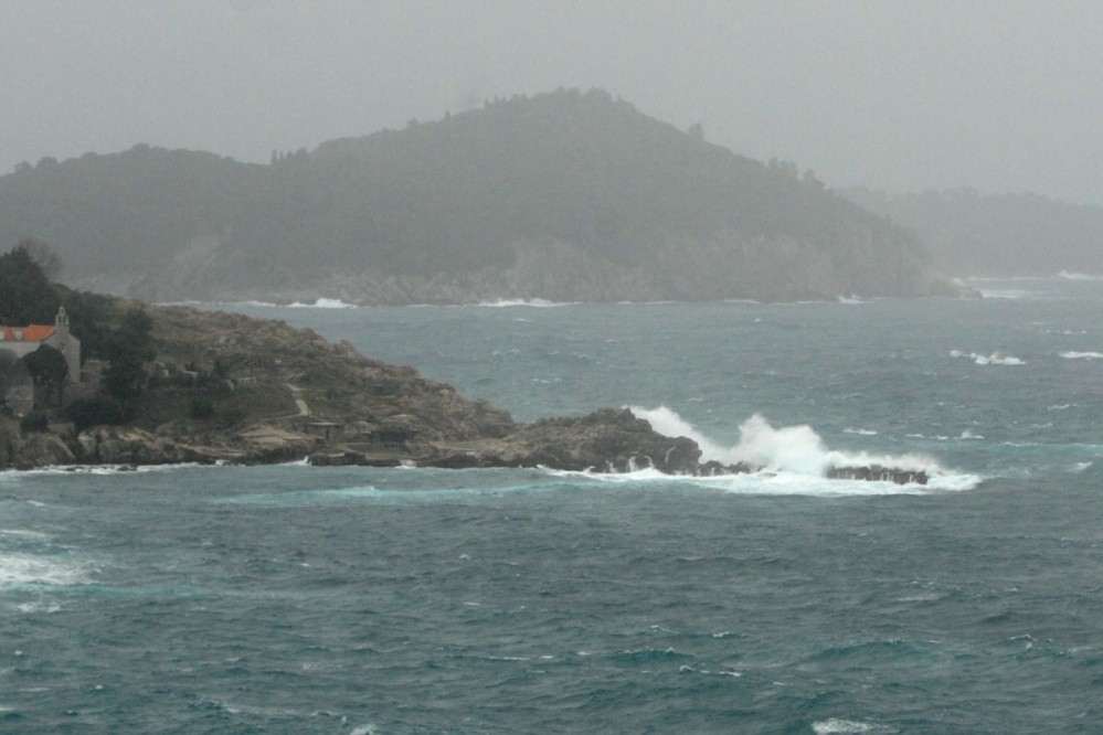 Stormy weather in Dubrovnik