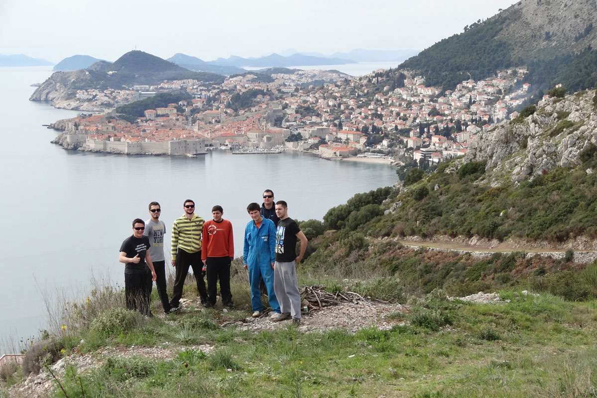 Volunteers Help Park Orsula in Dubrovnik