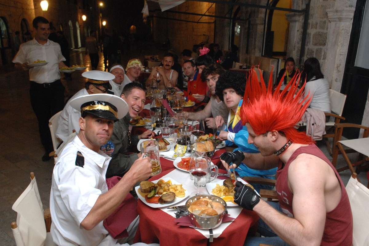 British celebrating bachelor’s party
