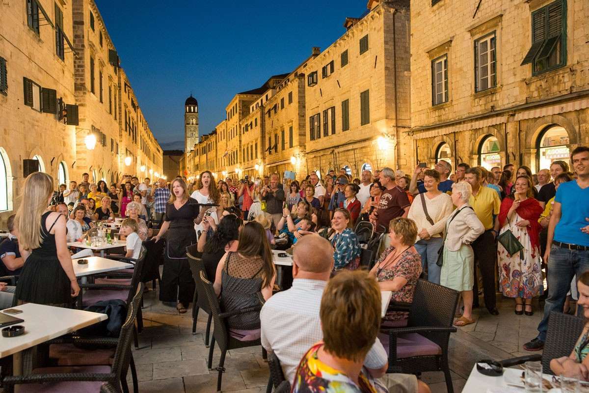 Opera Flash Mob On Dubrovnik's Stradun