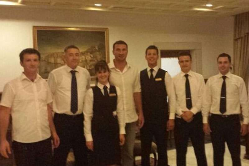 Hayden Pannetierre and Vladimir Klitschko In Dubrovnik