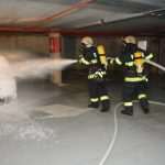 Firefighters extinguished the fire and saved the car! 22 Firemen