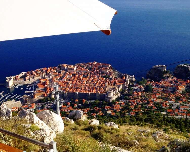 Dubrovnik from the cafe reached by cable car (Photo by Sarah Ricks/ Philadelphia TravelingMom) Read more at https://www.travelingmom.com/dubrovnikcroatia-beautiful-location-game-thrones/#w81VApG4KiHFEQsc.99