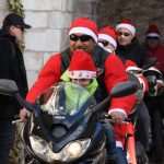 Photo Gallery: Big Santa Claus Bikers and Children Having Fun Together on Stradun 1 Moto Santas 1