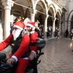 Photo Gallery: Big Santa Claus Bikers and Children Having Fun Together on Stradun 13 Moto Santas 13