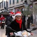 Photo Gallery: Big Santa Claus Bikers and Children Having Fun Together on Stradun 28 Moto Santas 28