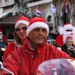 Photo Gallery: Big Santa Claus Bikers and Children Having Fun Together on Stradun 32 Moto Santas 32
