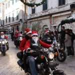 Photo Gallery: Big Santa Claus Bikers and Children Having Fun Together on Stradun 34 Moto Santas 34