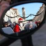 Photo Gallery: Big Santa Claus Bikers and Children Having Fun Together on Stradun 48 Moto Santas 48