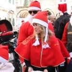 Photo Gallery: Big Santa Claus Bikers and Children Having Fun Together on Stradun 64 Moto Santas 64