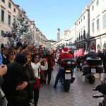 Photo Gallery: Big Santa Claus Bikers and Children Having Fun Together on Stradun 9 Moto Santas 9