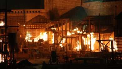 Photo Gallery: Fire on the Set of the Robin Hood 8 Robin Hood: Origins