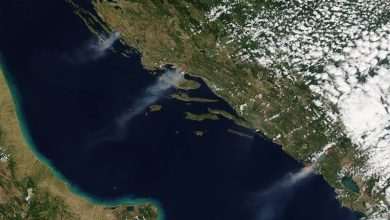 NASA Sees Smoke from Fires in Croatia and Montenegro 2 NASA Sees Smoke from Fires in Croatia and Montenegro
