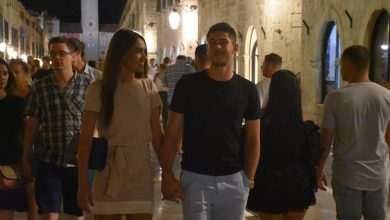 Andrej Kramarić and His Beautiful Girlfriend Mija on Stradun 61 Andrej Kramarić