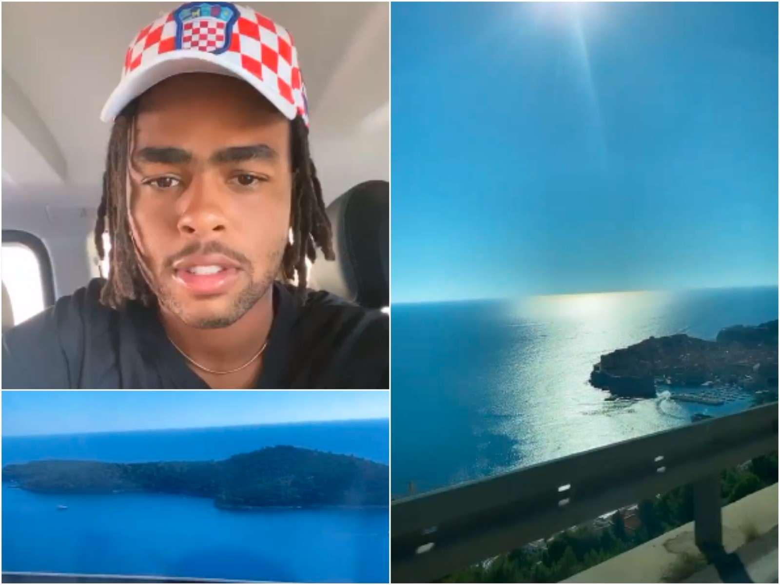 NBA Star D'Angelo Russell Shows off Croatian Checkers in Dubrovnik 1 D'Angelo Russell