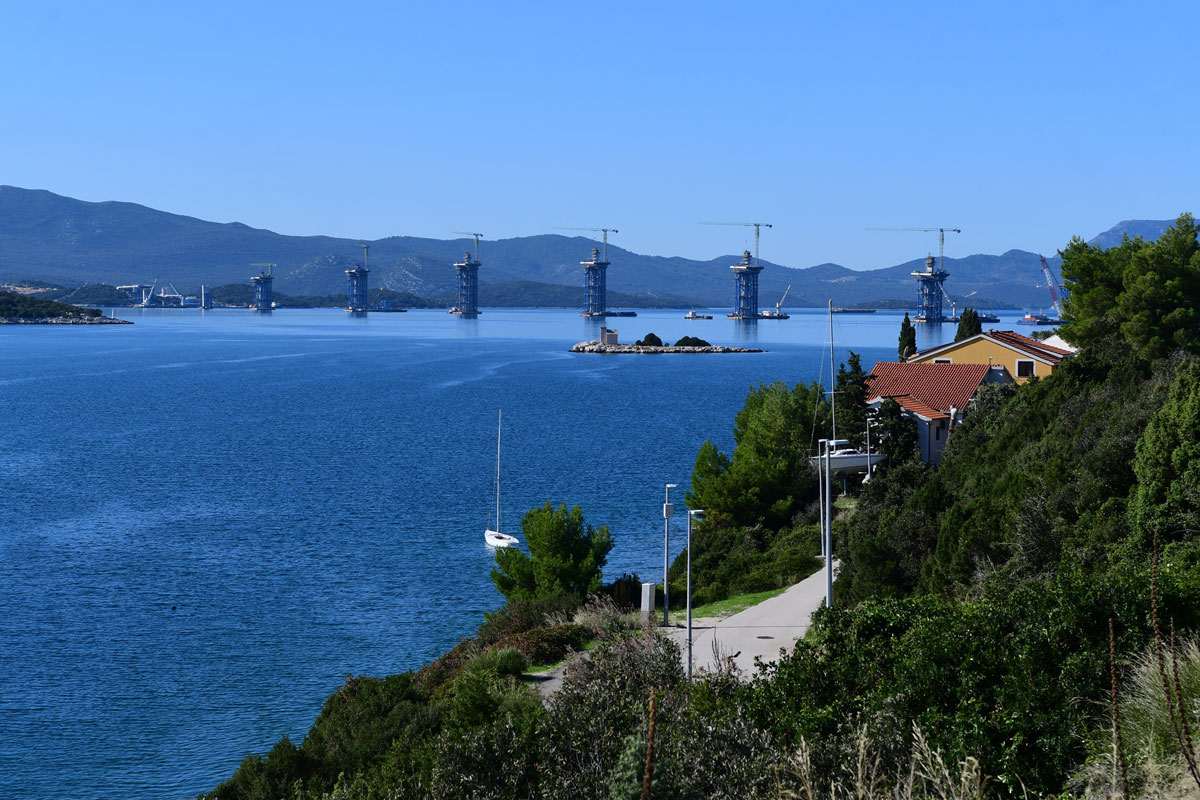 Works in Full Swing: Pelješac Bridge to be Completed Next July 1 Peljesac Bridge