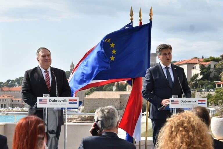 Pompeo - Plenković Meeting: Visa Abolition for Croats Soon on the Horizon 1 Mike Pompeo Andrej Plenković Dubrovnik