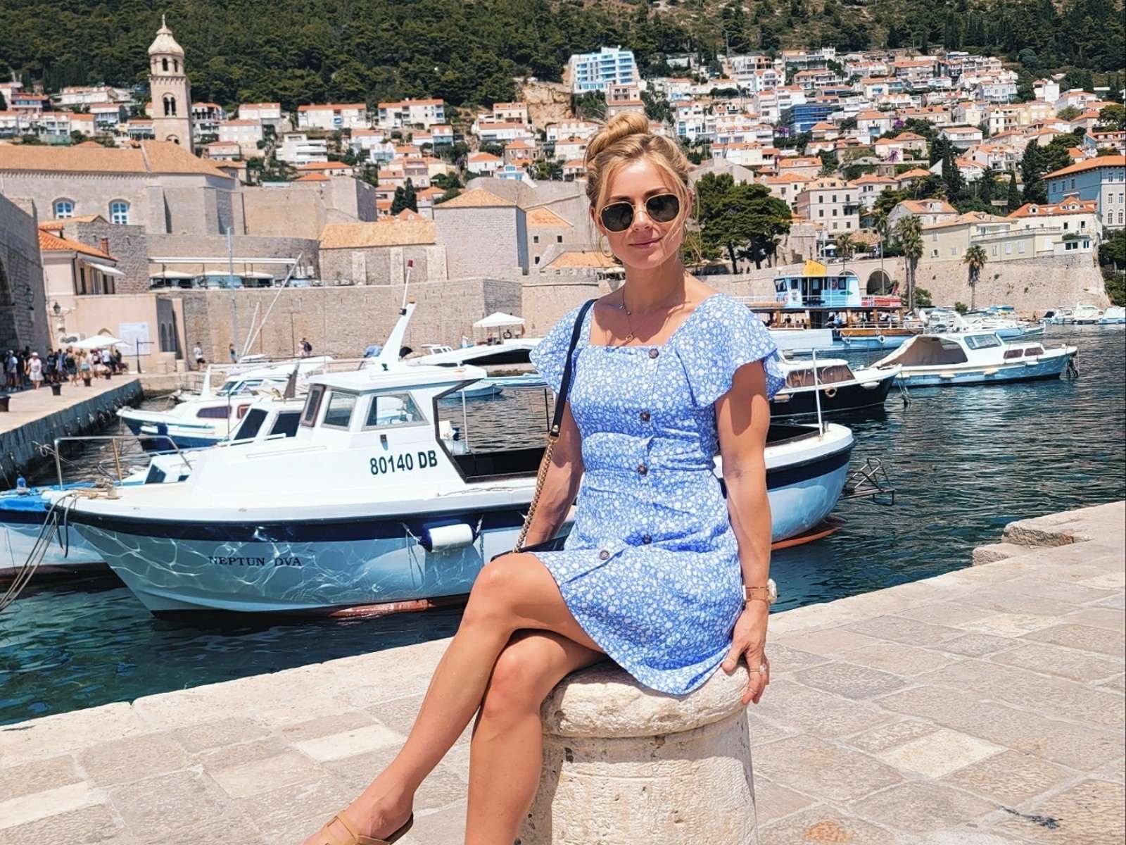 Famous Actress Nikki Leigh Basking in Dubrovnik Paradise 1 nikki leigh dubrovnik 1